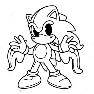 Sonic Halloween Coloring Page | Sonic Halloween coloring page