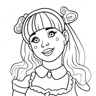 Melanie Martinez Coloring Page | Melanie Martinez coloring page