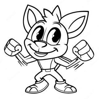 Crash Bandicoot Coloring Page | Crash Bandicoot coloring page
