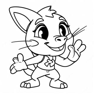 Coco Bandicoot Adventure Coloring Page | Crash Bandicoot coloring page