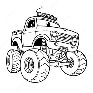 Spiderman Monster Truck Coloring Page | Spiderman Monster Truck coloring page