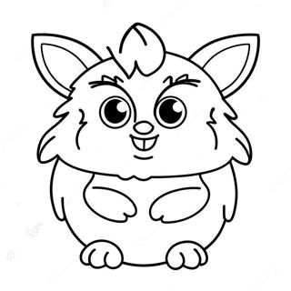 Furby Coloring Page | Furby coloring page