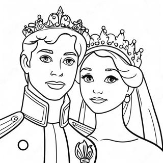 Prince and Princess Coloring Page | Prince and Princess coloring page