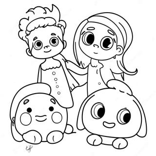 Colorful Respectful Friends Coloring Page | Respect coloring page