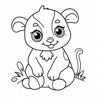 Realistic Baby Animal Coloring Page | Realistic Baby coloring page
