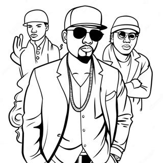 Hip Hop Gangster Målarbild | Hip Hop Gangster målarbild