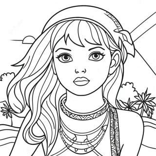 Fearless Album Cover Coloring Page | Taylor Swift Albums coloring page