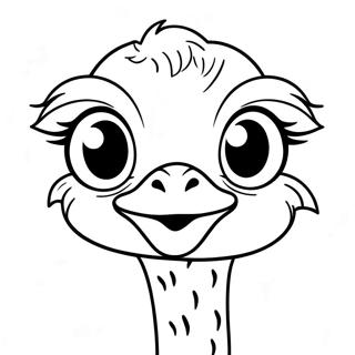 Ostrich Coloring Page | Ostrich coloring page