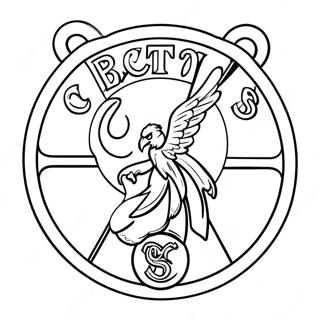 Celtics Logo Coloring Page | Celtics coloring page