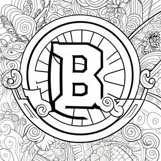 Bruins Logo Coloring Page | Bruins coloring page