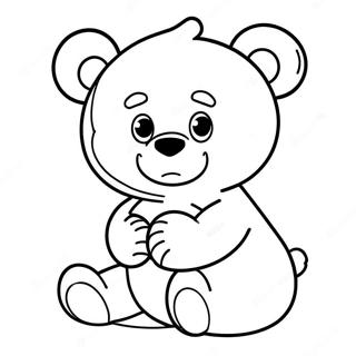 Cute Bruins Bear Coloring Page | Bruins coloring page