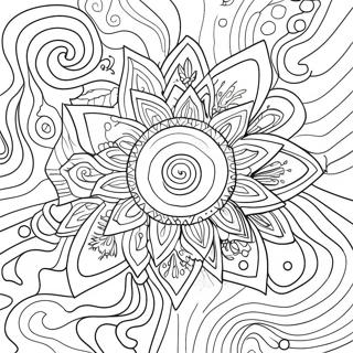 Colorful Nebula Galaxy Coloring Page | Galaxy Space coloring page