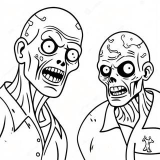 Zombies 2 Coloring Page | Zombies 2 coloring page