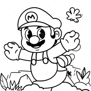Nueva Película De Super Mario Bros Páginas para Colorear