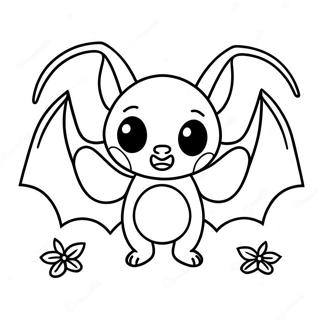 Halloween Bat Coloring Page | Halloween Bat coloring page