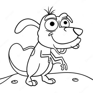 Courage the Cowardly Dog Coloring Page | Courage the Cowardly Dog coloring page