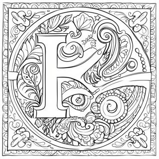 Russian Alphabet Coloring Page | Russian Alphabet Lore coloring page
