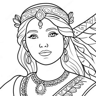 Brave Esther Coloring Page | Esther coloring page