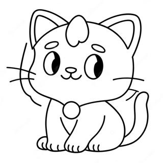 Cat Mario Coloring Page | Cat Mario coloring page