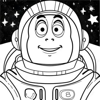Buzz Lightyear in Space Coloring Page | Buzz Lightyear coloring page