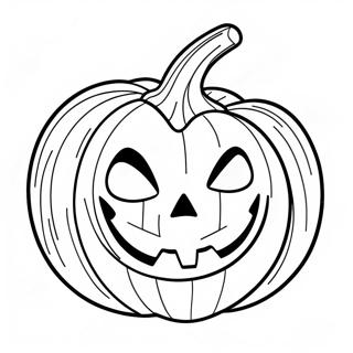 Creepy Jack-o'-Lantern Coloring Page | Scary Pumpkin coloring page