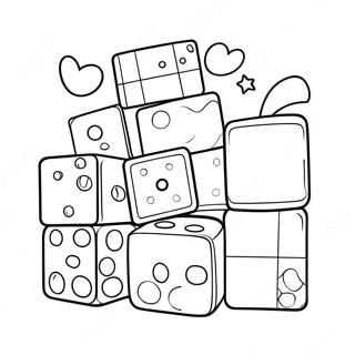 Colorful Toy Blocks Coloring Page | Toy coloring page