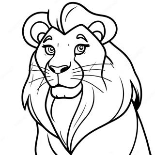 Mufasa Lion King Coloring Page | Mufasa Lion King coloring page