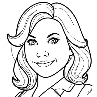 Megan Coloring Page | Megan coloring page