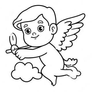 Cupid Coloring Page | Cupid coloring page