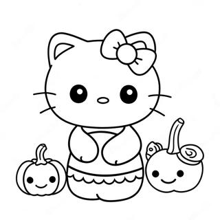 Hallo Kitty Thanksgiving Kleurplaten