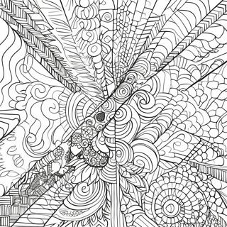 Optical Illusion Geometric Patterns Coloring Page | Optical Illusion Geometric coloring page