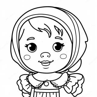 Baby Doll Coloring Page | Baby Doll coloring page