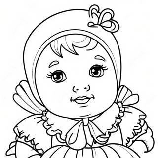 Boneca Bebê Páginas para Colorir