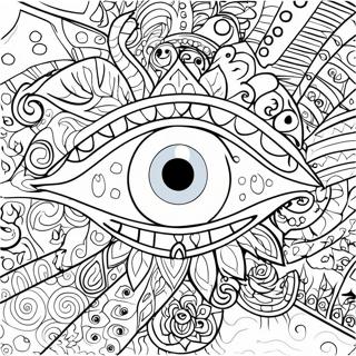 Evil Eye Coloring Page | Evil Eye coloring page