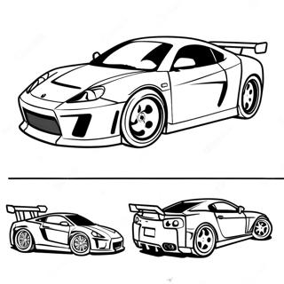 Coche Jdm Páginas para Colorear
