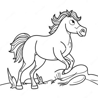 Bronco Coloring Page | Bronco coloring page