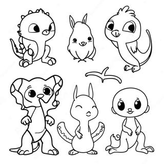 Dark Fantasy Creatures Coloring Page | Dark Fantasy for Adults coloring page