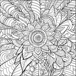 Bold Line Adult Mandala Coloring Page | Bold Line for Adults coloring page