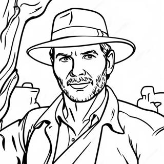 Indiana Jones Adventure Coloring Page | Indiana Jones coloring page