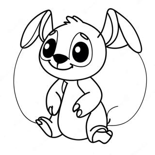Stitch Halloween Coloring Page | Stitch Halloween coloring page