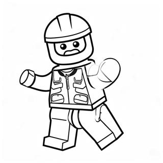 Lego Fortnite Character Coloring Page | Lego Fortnite coloring page