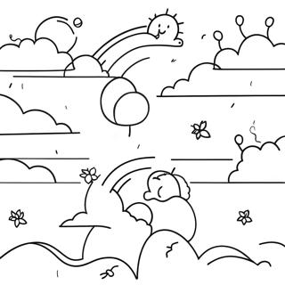 Sky Coloring Page | Sky coloring page