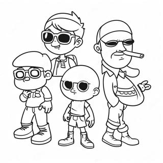Cool Brozone Characters Coloring Page | Brozone coloring page