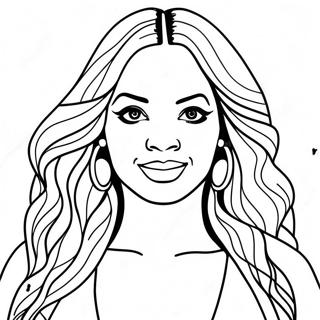 Beyonce Coloring Page | Beyonce coloring page