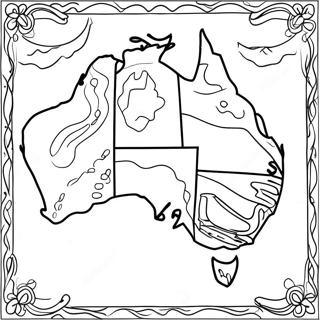 Australia Coloring Page | Australia coloring page