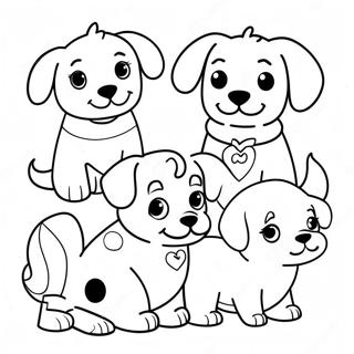 Cute Pupstruction Dogs Coloring Page | Pupstruction coloring page