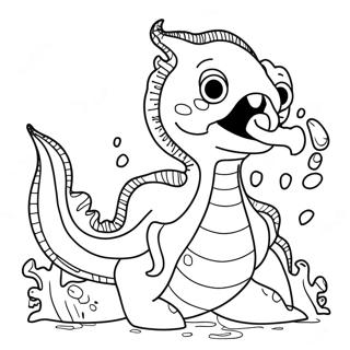 Sea Monster Coloring Page | Sea Monster coloring page