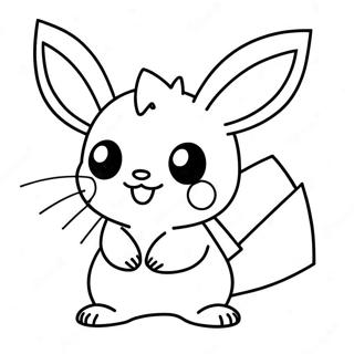Pichu Coloring Page | Pichu coloring page