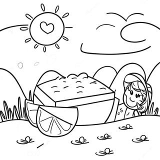 Sunny Day Coloring Page | Sunny Day coloring page