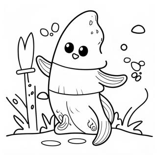 Fishstick Fortnite Coloring Page | Fishstick Fortnite coloring page